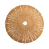 Set van 6 ronde placemats met geweven stro-effect Ø38cm Nature Aanbod