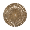 Set van 6 ronde placemats met geweven stro-effect Ø38cm Nature Catalogus