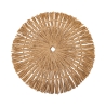 Set van 6 ronde placemats met geweven stro-effect Ø38cm Nature Keuze