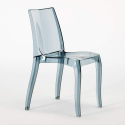 Vierkante salontafel zwart 70x70 cm met stalen onderstel en 2 transparante stoelen Cristal Light Platinum Kosten