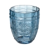Ensemble de 6 verres à eau 265ml en verre décor arabesque Syrah Ocean Modèle