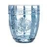 Ensemble de 6 verres à eau 265ml en verre décor arabesque Syrah Ocean 