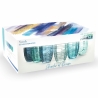 Ensemble de 6 verres à eau 265ml en verre décor arabesque Syrah Ocean 