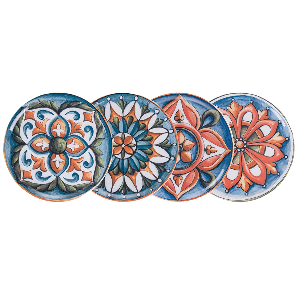 Set van 4 porseleinen pizza-/serveerborden Ø 33cm Le Maioliche Aanbieding Set van 4 porseleinen pizza-/serveerborden Ø 33cm Le Maioliche Aanbieding