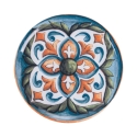 Set van 4 porseleinen pizza-/serveerborden Ø 33cm Le Maioliche Aanbod