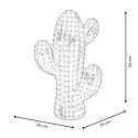 Statue cactus moderne en résine vert métallisé Grymt Réductions