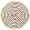 Lot de 6 sets de table ronds en paille tressée Ø38cm Spiral Stone Vente