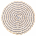 Lot de 6 sets de table ronds en paille tressée Ø38cm Spiral Stone Remises