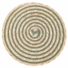 Set van 6 ronde geweven riet placemats Ø38cm Spiral Stone Catalogus