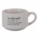 Set van 6 porseleinen espressokopjes 90ml met houder Victionary Week Keuze