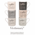 Set de 6 tasses à café en porcelaine avec inscriptions 90ml Victionary Caffè Vente