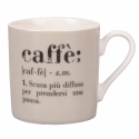 Set de 6 tasses à café en porcelaine avec inscriptions 90ml Victionary Caffè Remises