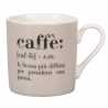 Set de 6 tasses à café en porcelaine avec inscriptions 90ml Victionary Caffè Remises