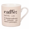 Set de 6 tasses à café en porcelaine avec inscriptions 90ml Victionary Caffè Réductions