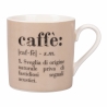 Set de 6 tasses à café en porcelaine avec inscriptions 90ml Victionary Caffè Modèle