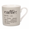 Set de 6 tasses à café en porcelaine avec inscriptions 90ml Victionary Caffè Caractéristiques