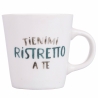 Ensemble de 4 tasses à café en porcelaine avec soucoupe 90 ml avec inscriptions Le Travisate Choix