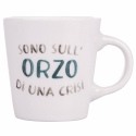 Ensemble de 4 tasses à café en porcelaine avec soucoupe 90 ml avec inscriptions Le Travisate Caractéristiques