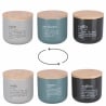 Ensemble de 3 bocaux double face avec couvercle 0,5L Victionary Stones Vente