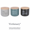 Ensemble de 3 bocaux double face avec couvercle 0,5L Victionary Stones Offre