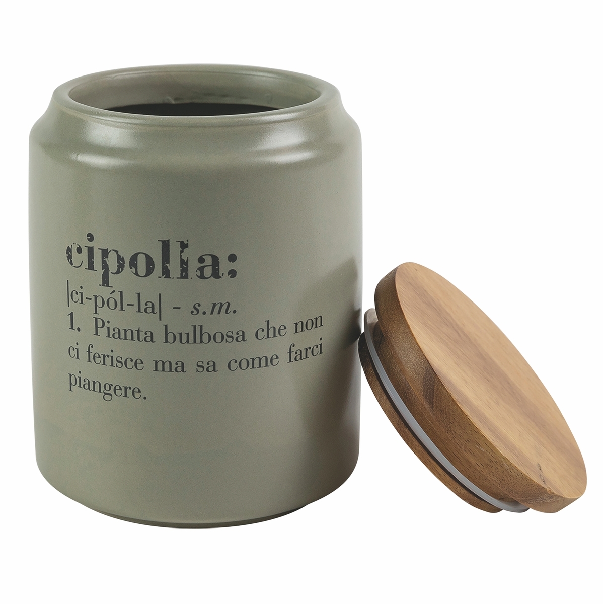 Pot en grès pour oignons avec couvercle 1,6L Victionary F Promotion