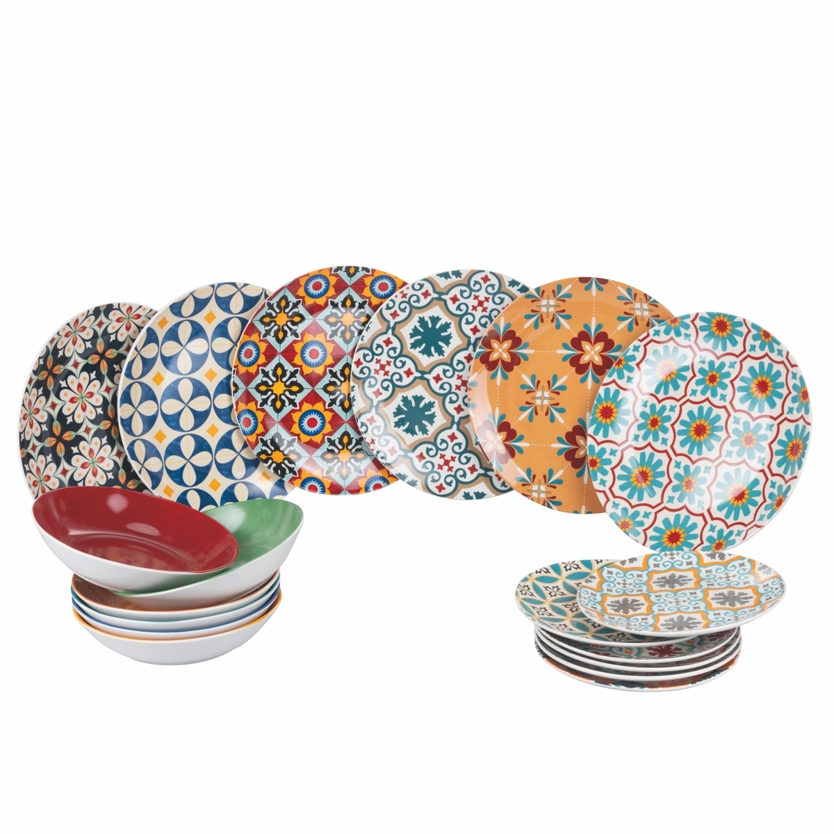 18-delig servies van porselein voor 6 personen Valladolid Aanbieding 18-delig servies van porselein voor 6 personen Valladolid Aanbieding
