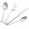 Ensemble de 24 couverts en acier inoxydable finition mate argent Round Promotion