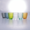 Set van 6 gekleurde glazen waterglazen 300ml New Mexico A Aanbieding