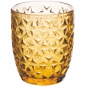 Set van 6 waterglazen 350ml met geometrisch reliëfpatroon Kortingen