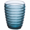 Set van 6 waterglazen 350ml met geometrisch reliëfpatroon Voorraad