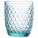 Set van 6 waterglazen 350ml met geometrisch reliëfpatroon Afmetingen