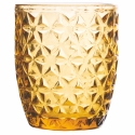 Set van 6 waterglazen 350ml met geometrisch reliëfpatroon Prijs