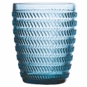 Set van 6 waterglazen 350ml met geometrisch reliëfpatroon Kosten
