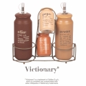 Ensemble de condiments 5 pièces avec huilier en grès Victionary A Vente