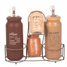 Ensemble de condiments 5 pièces avec huilier en grès Victionary A Remises