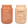 Ensemble de condiments 5 pièces avec huilier en grès Victionary A Réductions