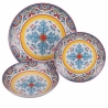 Service de vaisselle 18 pièces en porcelaine pour 6 personnes Andalusia Modèle