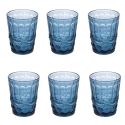 Set van 6 waterglazen 280ml met reliëfdecor Nobilis 2 Catalogus