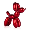 Ballonhond sculptuur in metalen look, hars, Mira-M 