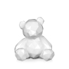Statue moderne ourson low poly en résine laquée Rimo-L Remises