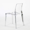 Vierkante salontafel zwart 70x70 cm met stalen onderstel en 2 transparante stoelen Femme Fatale Phantom Karakteristieken