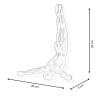 Wandsculptuur in gelakte hars Duiker Statuet Veda-L 
