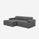 Canapé 3 places avec méridienne gauche design en tissu Seginus Offre