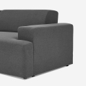 Canapé 3 places avec méridienne gauche design en tissu Seginus Choix