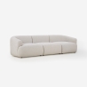 Modulaire 3-zits bank in beige stof Yuna-3 Verkoop