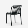 Chaise de jardin extérieur moderne en polypropylène blanc noir Sawas Choix