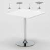 Table de bar cuisine et salon intérieur pied en acier 70x70 Bistrot Remises