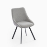 Chaise de salle à manger au design moderne en tissu Navya Modèle