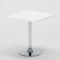 Table de bar cuisine et salon intérieur pied en acier 70x70 Bistrot Achat
