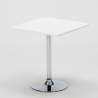 Table de bar cuisine et salon intérieur pied en acier 70x70 Bistrot Achat